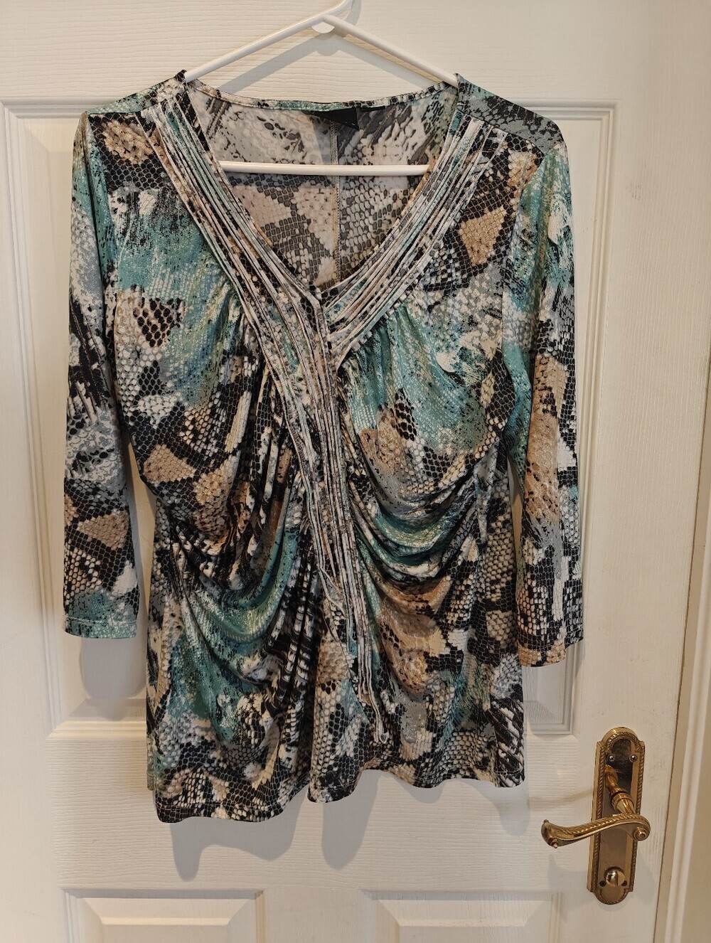 TRIBAL Snakeskin Pattern Vneck